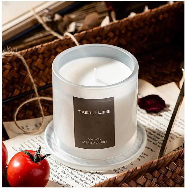 Scented Candles Flowers Scent Lavender Rose Aromatic Candles Jars Soy Wax Fragrance Candle Wedding Birthday Gift Home Decoration