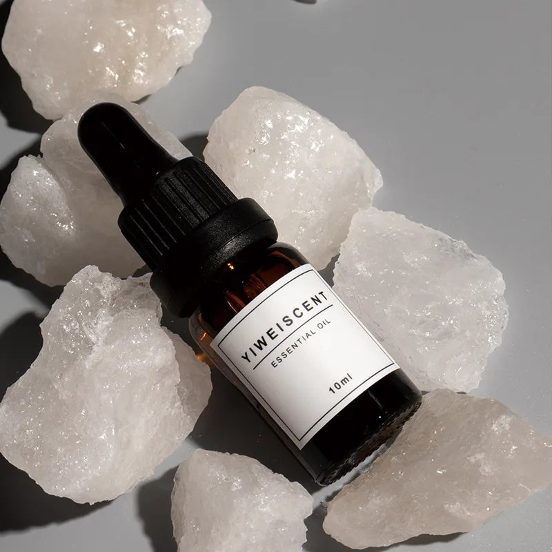 Essential Oil Diffuser for Tabletop Decoration, Volcanized Rock, Crystal Color, Aroma Stone, Rosemary, Bergamot Fragrance, 10ml