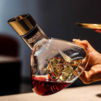 1.5L Gold Iceberg Whiskey Wine Decanter Handmade Lead-free Crystal Wine Pourer Carafe Thickened Wine Dispenser Pot Bar Accessorie