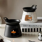 Fashion Creative Ceramic Aromatherapy Stove Can Dry Burn Fragrant Powder Coffee Grounds Aromatherapy Lamp Essential Oil Heater