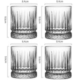 4pcs Set Diamond Painting Wine Glass Transparent Milk Cup Whiskey Cocktail Drinking Glasses Household Drinkware Wedding Gifts
