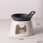 Fashion Creative Ceramic Aromatherapy Stove Can Dry Burn Fragrant Powder Coffee Grounds Aromatherapy Lamp Essential Oil Heater