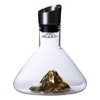 1.5L Gold Iceberg Whiskey Wine Decanter Handmade Lead-free Crystal Wine Pourer Carafe Thickened Wine Dispenser Pot Bar Accessorie