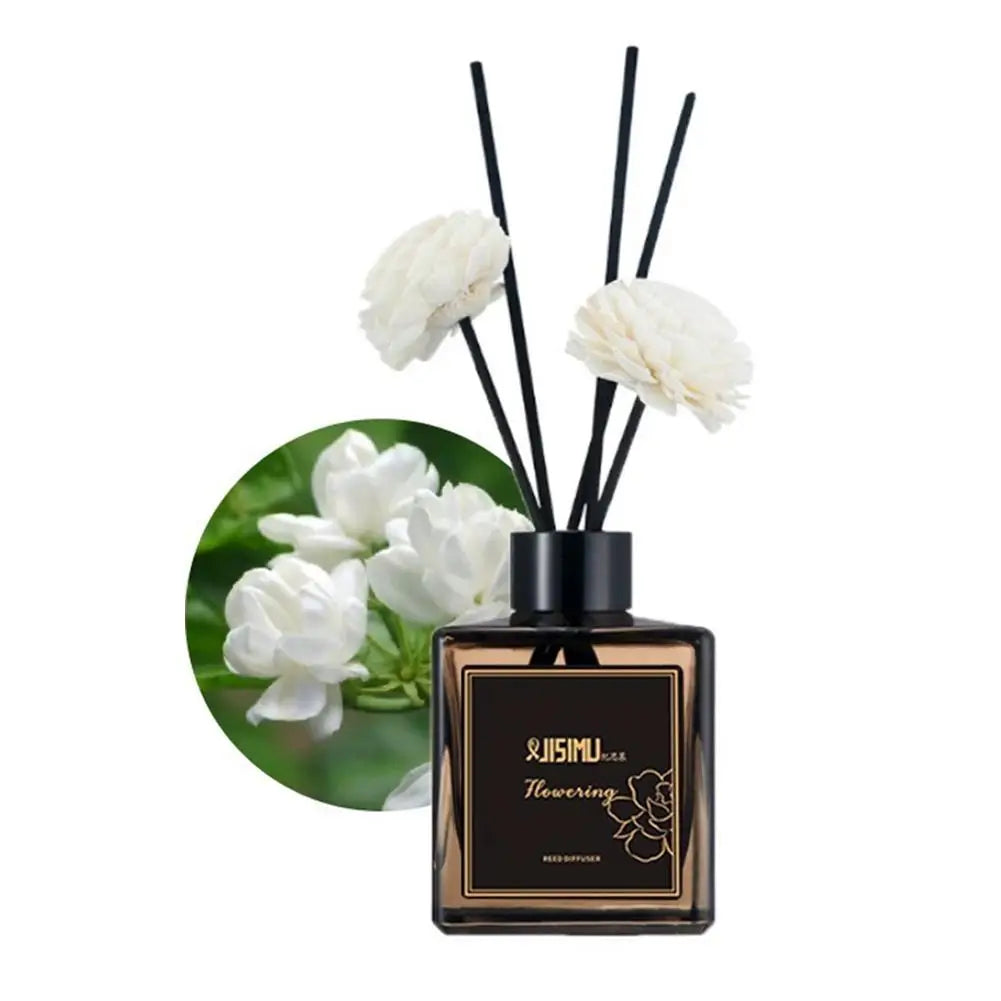 Reed Diffuser Set For Bathroom Air Fresheners,Jasmine Scented Oil Diffuser With Sticks,Aromatherapy Oil Reed Diffuser Home Decor