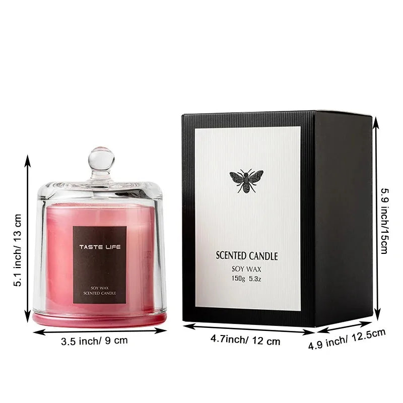 40 Hours Jar Scented Candle,Relaxing Aromatherapy Candle, Home Decoration Natural Soy Candle, Glass Jar Candle Gifts for Women