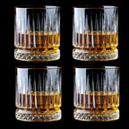 4pcs Set Diamond Painting Wine Glass Transparent Milk Cup Whiskey Cocktail Drinking Glasses Household Drinkware Wedding Gifts
