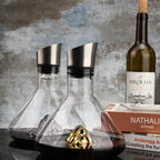 1.5L Gold Iceberg Whiskey Wine Decanter Handmade Lead-free Crystal Wine Pourer Carafe Thickened Wine Dispenser Pot Bar Accessorie