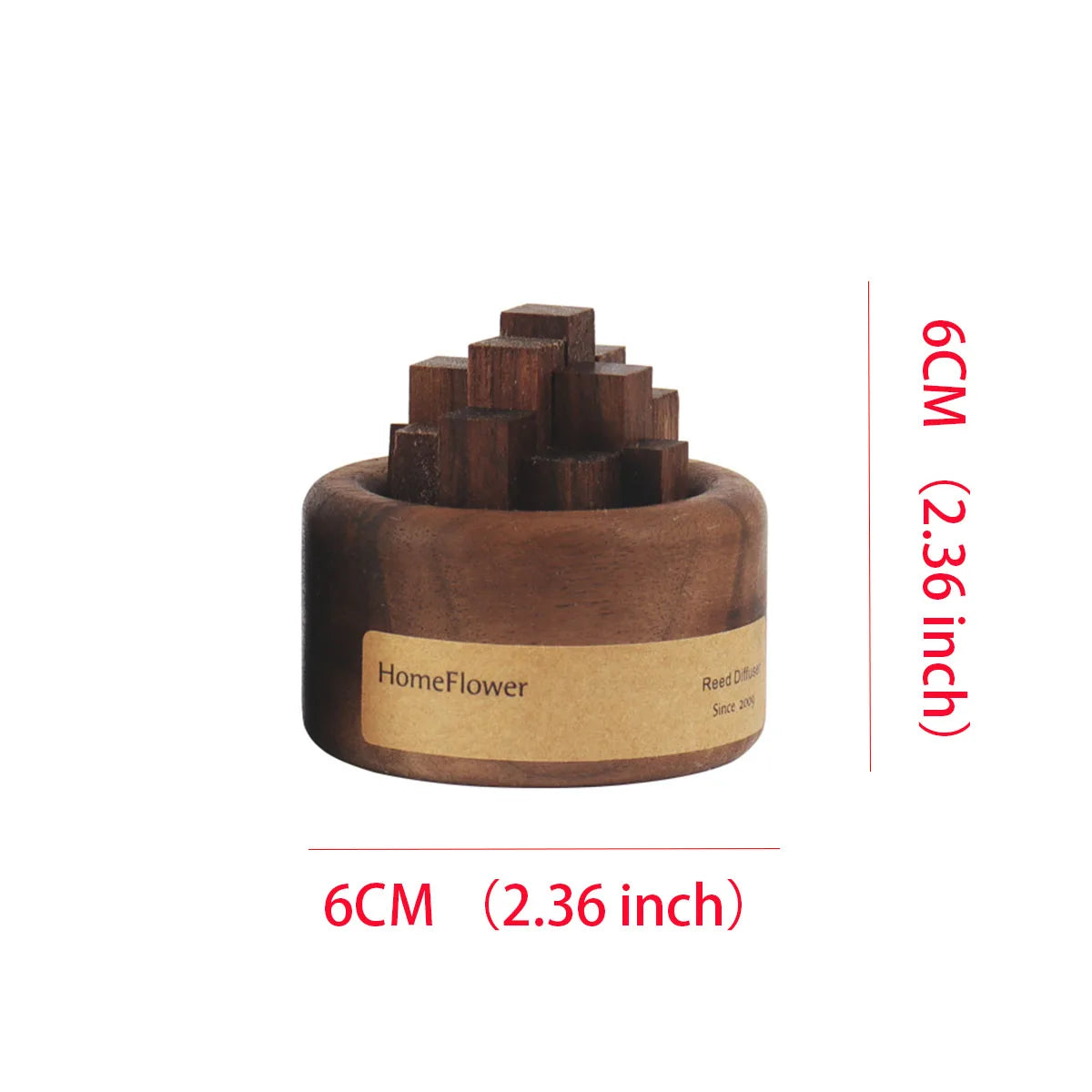 1pcs diffuser essential oil wood scent diffuser 2 color Unique Wood Art Fireless Aroma Home Decoration