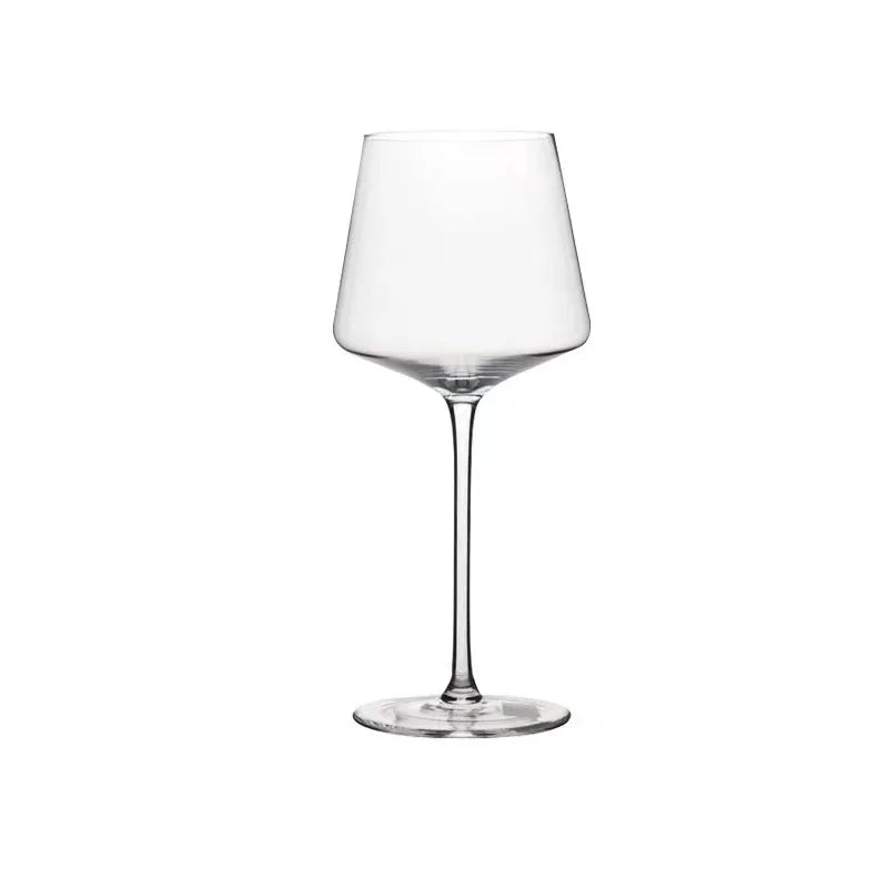 450ml 600ml Square Red Wine Glass Set European Luxury High-End Crystal Wine Glass Burgundy Goblet