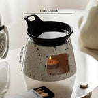 Fashion Creative Ceramic Aromatherapy Stove Can Dry Burn Fragrant Powder Coffee Grounds Aromatherapy Lamp Essential Oil Heater